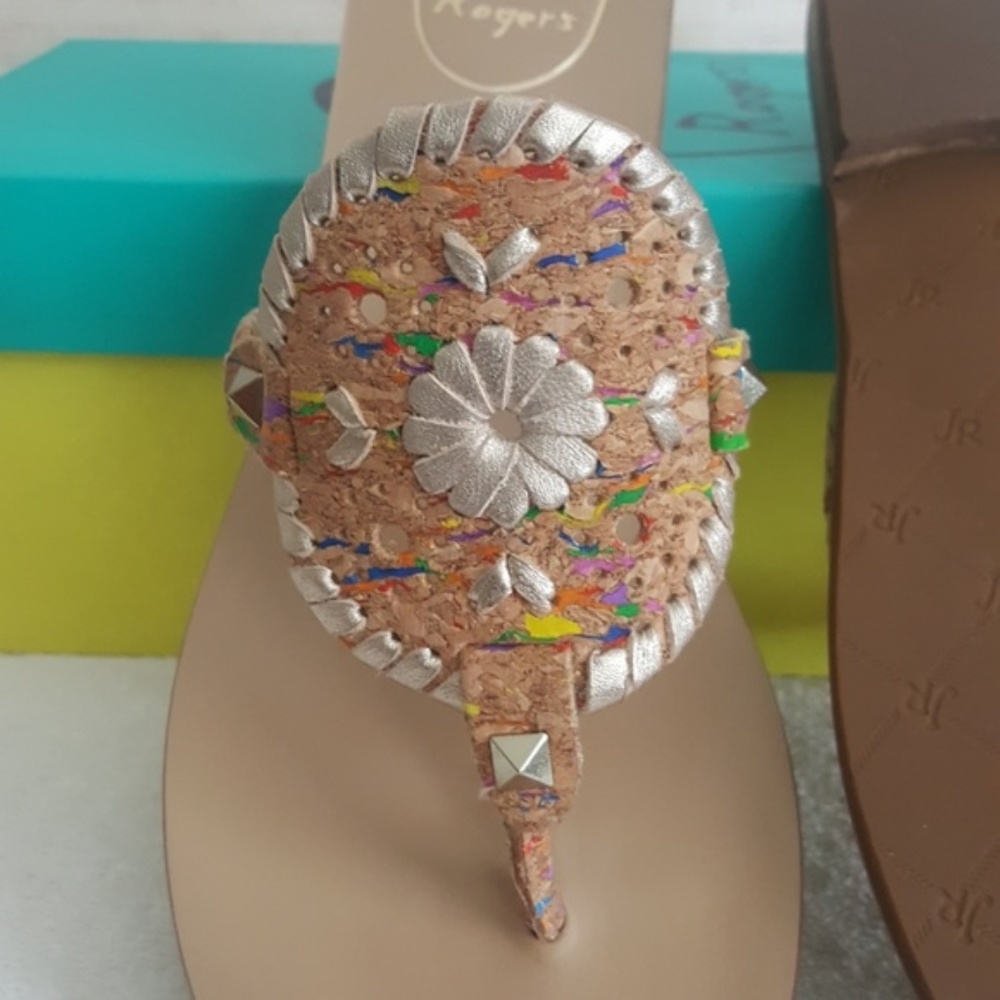 New Jack Rogers Georgica Leather Sandals - Picture 6 of 6